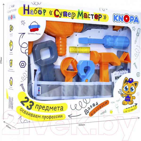 Изображение товара Набор инструментов игрушечный Knopa СуперМастер / 87075