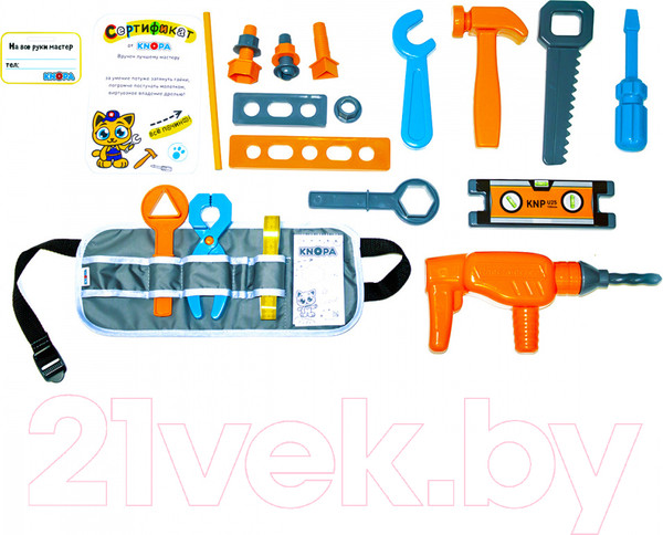 Изображение товара Набор инструментов игрушечный Knopa СуперМастер / 87075
