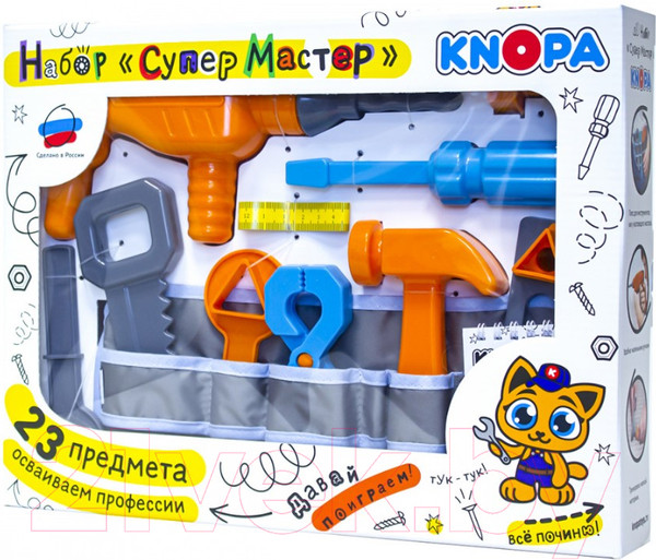 Изображение товара Набор инструментов игрушечный Knopa СуперМастер / 87075