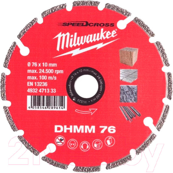 Изображение товара Отрезной диск алмазный Milwaukee 4932471333