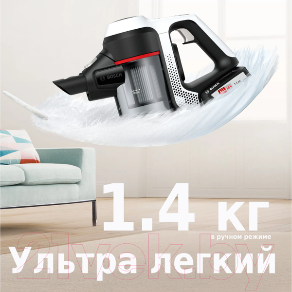 Изображение товара Вертикальный пылесос Bosch BCS61113 (белый)