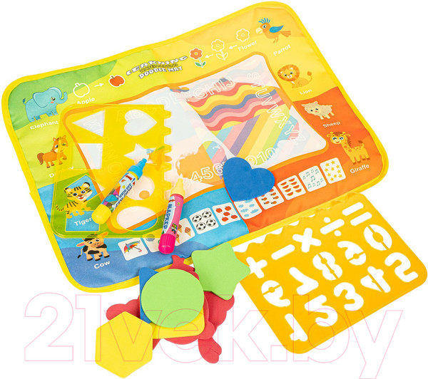 Изображение товара Раскраска Bondibon Водная раскраска-коврик. Веселый счет / ВВ5134