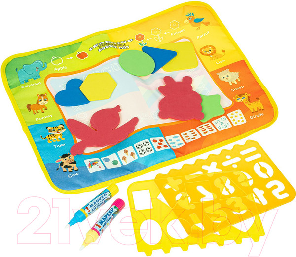 Изображение товара Раскраска Bondibon Водная раскраска-коврик. Веселый счет / ВВ5134