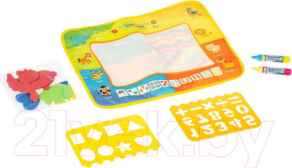 Изображение товара Раскраска Bondibon Водная раскраска-коврик. Веселый счет / ВВ5134