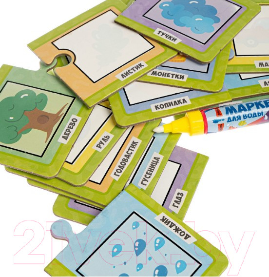 Изображение товара Раскраска Bondibon Водная раскраска-пазл. Логика / ВВ4653