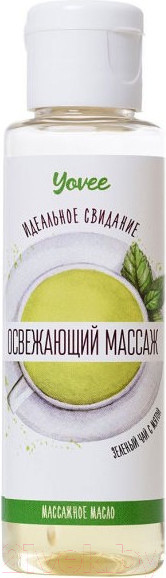 Изображение товара Масло для тела Yovee Освежающий массаж. Зеленый чай и мята / 722107 (50мл)