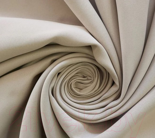 Изображение товара Штора Этель Матовый блэкаут 4881574 (135x260, бежевый)