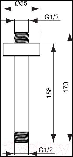 Изображение товара Душевой кронштейн Ideal Standard B9446AA