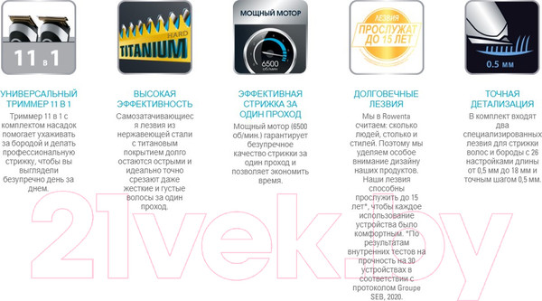 Изображение товара Триммер Rowenta TN9110F4