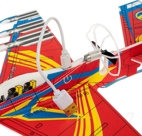 Изображение товара Самолет игрушечный Bondibon Истребитель с моторчиком / ВВ5126