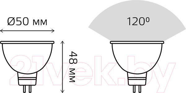 Изображение товара Лампа Gauss Elementary GU5.3 5.5W 4100K / 13526T (3шт)