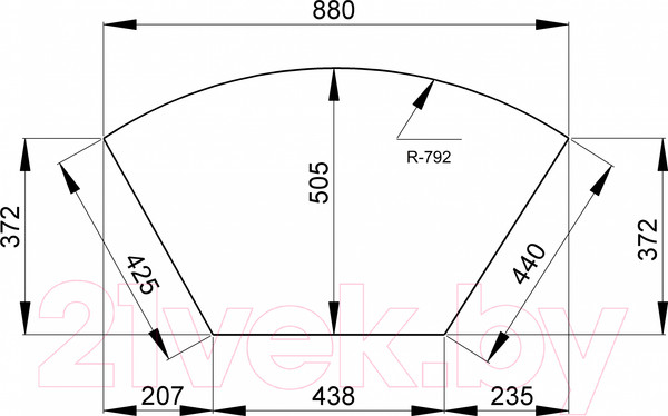 Изображение товара Мойка кухонная GRANULA GR-9001 (арктик)