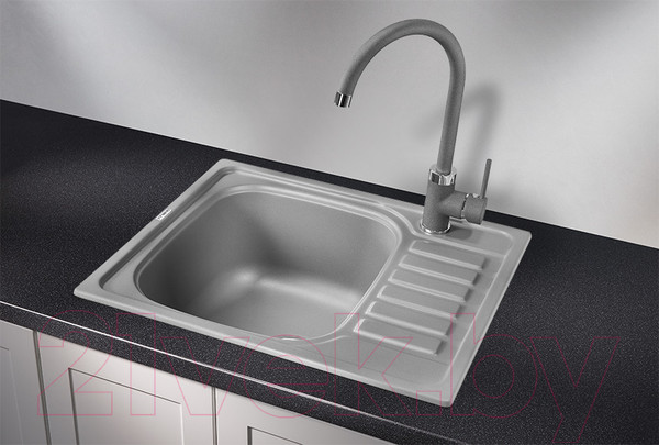 Изображение товара Мойка кухонная GRANULA GR-5801 (алюминиум)