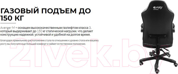 Изображение товара Кресло геймерское Fury Avenger M+ / NFF-1710 (черный/белый)