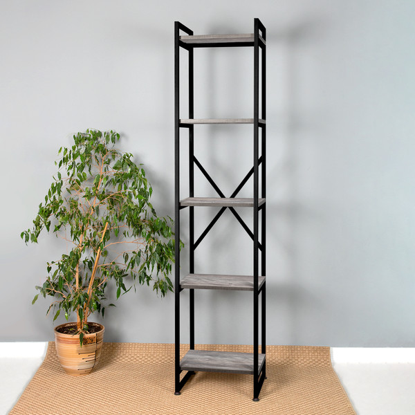 Изображение товара Стеллаж Millwood Neo Loft СН-2 Л (сосна пасадена/металл черный)