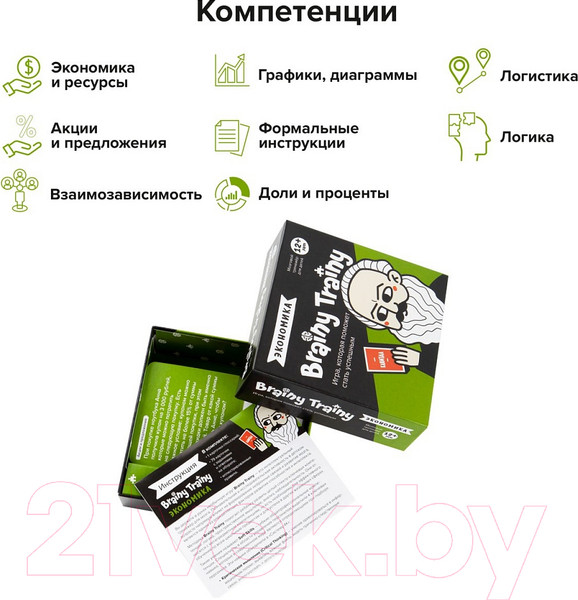 Изображение товара Настольная игра Brainy Trainy Финансовая грамотность. Экономика / УМ267