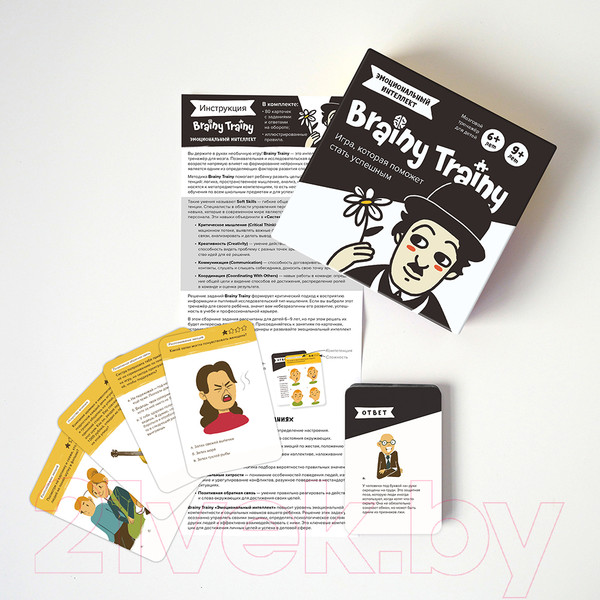Изображение товара Настольная игра Brainy Trainy Эмоциональный интеллект / УМ462