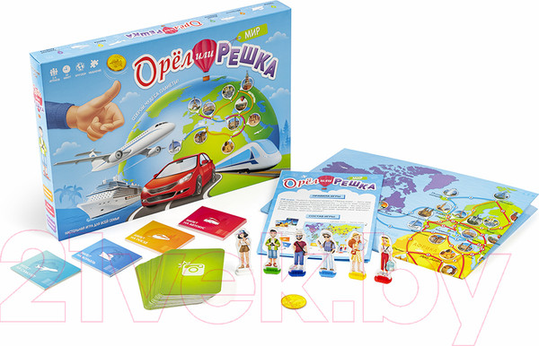 Изображение товара Настольная игра Геодом Орел или решка. Мир / 8144