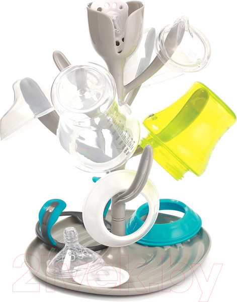 Изображение товара Сушилка для бутылочки BabyOno Универсальная для бутылок и сосок / 1072 (серый)
