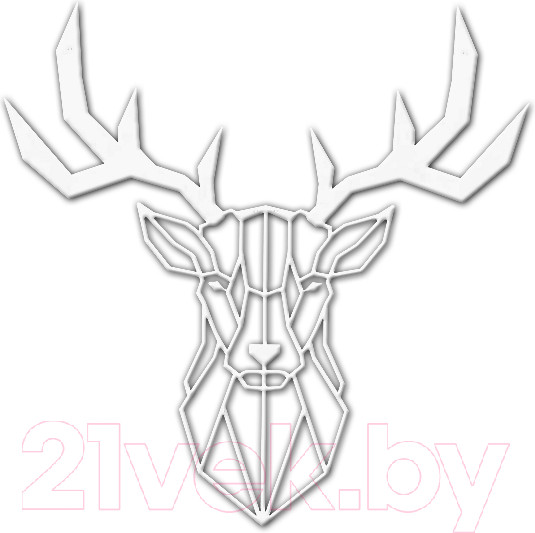 Изображение товара Декор настенный Arthata Северный олень 35x35-V / 087-1 (белый)