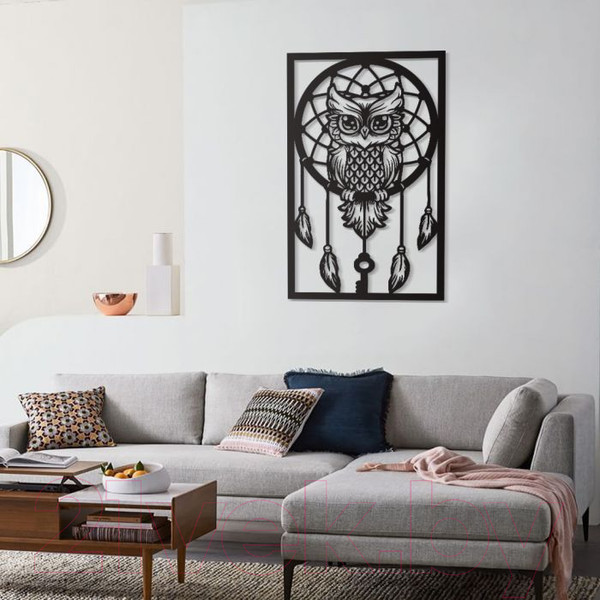 Изображение товара Декор настенный Arthata Ловец снов 25x50-B / 088-1 (черный)