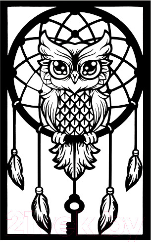 Изображение товара Декор настенный Arthata Ловец снов 40x80-B / 088-1 (черный)