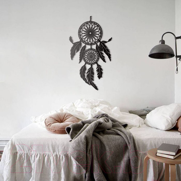 Изображение товара Декор настенный Arthata Индейский амулет 25x50-B / 089-1 (черный)