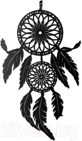 Изображение товара Декор настенный Arthata Индейский амулет 50x95-B / 089-1 (черный)