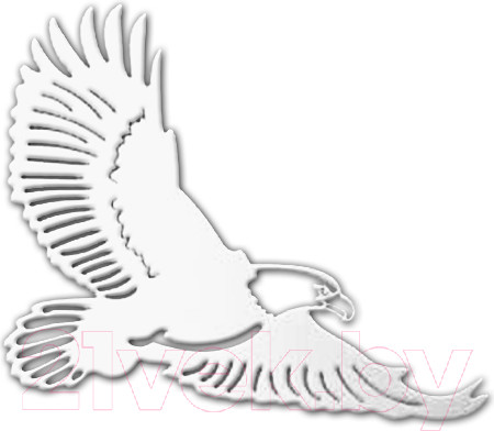 Изображение товара Декор настенный Arthata Летящий орел 50x70-V / 090-1 (белый)