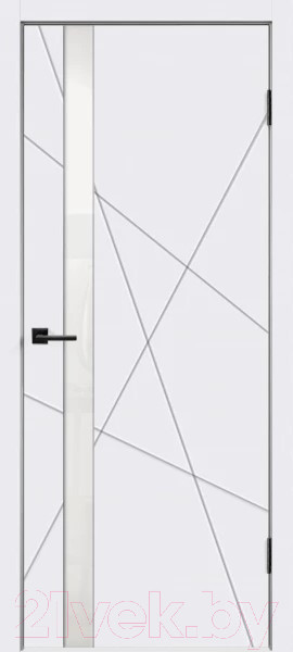 Изображение товара Дверь межкомнатная Velldoris Эмаль Scandi S 80x200 врезка (белый/лакобель белый)