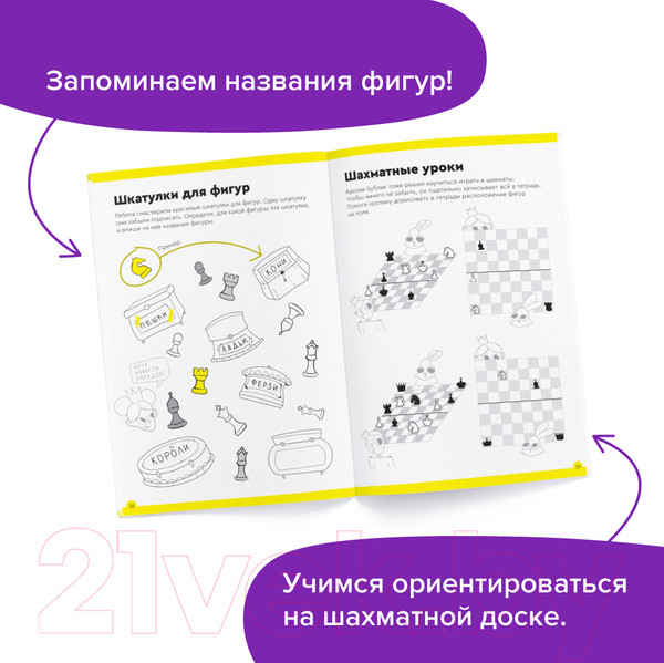Изображение товара Рабочая тетрадь Реши-Пиши Игровое обучение. Основы шахмат и логика. Часть 3 / УМ605