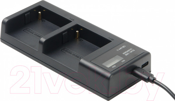 Изображение товара Зарядное устройство для аккумулятора для камеры GreenBean DualCharger NPF-C / 28079
