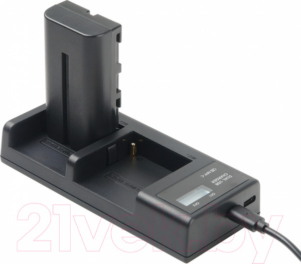 Изображение товара Зарядное устройство для аккумулятора для камеры GreenBean DualCharger NPF-C / 28079