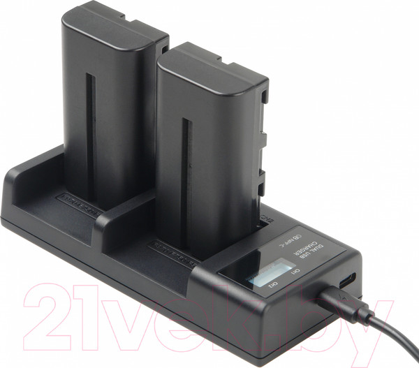 Изображение товара Зарядное устройство для аккумулятора для камеры GreenBean DualCharger NPF-C / 28079