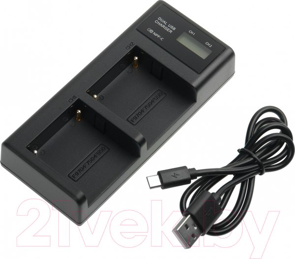 Изображение товара Зарядное устройство для аккумулятора для камеры GreenBean DualCharger NPF-C / 28079