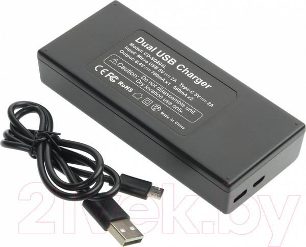 Изображение товара Зарядное устройство для аккумулятора для камеры GreenBean DualCharger NPF-C / 28079