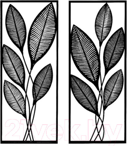 Изображение товара Декор настенный Arthata Фикус абиджан 90x95-B / 093-1 (черный)