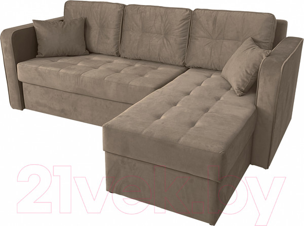 Изображение товара Диван угловой Аквилон Фаворит (бинго какао)