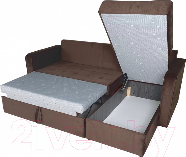 Изображение товара Диван угловой Аквилон Фаворит (бинго шоколад)