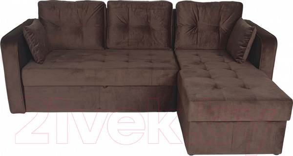 Изображение товара Диван угловой Аквилон Фаворит (бинго шоколад)