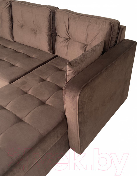 Изображение товара Диван угловой Аквилон Фаворит (бинго шоколад)