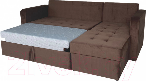 Изображение товара Диван угловой Аквилон Фаворит (бинго шоколад)