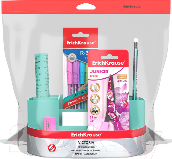 Изображение товара Органайзер настольный Erich Krause Victoria, Pastel Mint / 53685