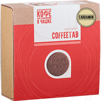 Изображение товара Кофе молотый Sorso Coffeetab Крепкий таблетированный (33x7.5г)