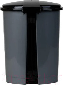 Изображение товара Мусорное ведро Эльфпласт EP032 с педалью (18л, серо-черный)