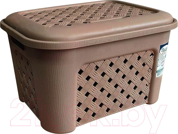 Изображение товара Корзина для белья Эльфпласт Виола EP348 (25л, серо-коричневый)