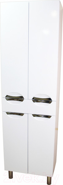 Изображение товара Шкаф для ванной СанитаМебель Камелия-55 Д3 (белый)