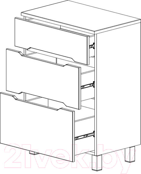 Изображение товара Тумба для ванной СанитаМебель Сизаль 44.600