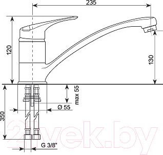 Изображение товара Смеситель Ulgran U-003 (328 бежевый)