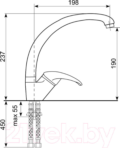 Изображение товара Смеситель Ulgran U-007 (331 белый)